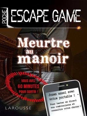 cover image of Escape game de poche--Meurtre au manoir